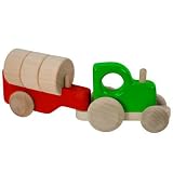 Tractor with Blocks (Blue Cab & Red Trailer)