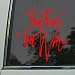 Pink Floyd The Wall Red Decal Car Truck Window Red Sticker