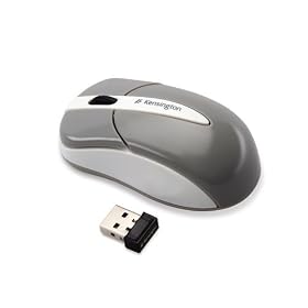 Kensington K72345US Wireless Mouse with Nano Receiver for Netbooks, Two Buttons with Scroll Wheel