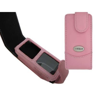 i-nique Executive soft Napa leather case for Samsung YP-Z5 - PINK