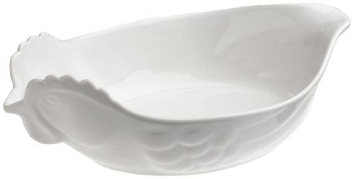 Revol Grands Classiques P12- MM 9.5 x 6 x 2.75 Inch Poultry Roaster, White