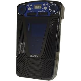 Click here to buy Jensen Universal Docking AM FM Shower Radio with LCD Clock for iPod and MP3 Players by Jensen.
