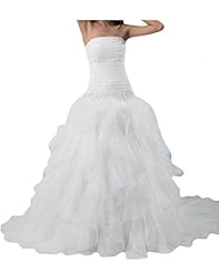 Strapless 2014 Tulle Pleated   Dress With Ruffles