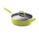 Rachael Ray Porcelain Enamel 6-qt. Sauté Pan - Green
