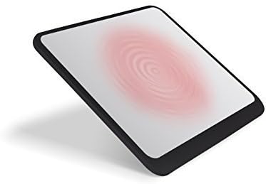 KUCHANG Thermal Heated Aluminium Gaming Mouse Pad Non-slip Rubber Padding &amp; Micro Sand Blasting Surface for Fast and Accurate Control,Christmas Gift Black