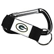 Green Bay Packers Black Carabiner Keychain