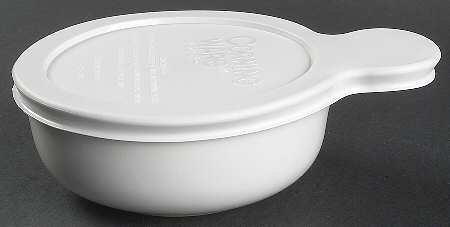 Corning French White (Bakeware) Grab-It with Plastic Lid, Fine China Dinnerware