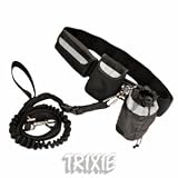 Hands Free Leine, mit Bauchgurt, Nylon, schwarz