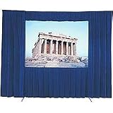 Da-lite Velour Drapery Kit with Skirt Bar for Deluxe Fast-Fold 9' x 12' Projection Screens, Black.
