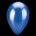 Fun Express Round Latex Balloons - 11' | Metallic Blue | Pack of 24