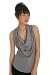Grey Cowl Neck Studded Tank