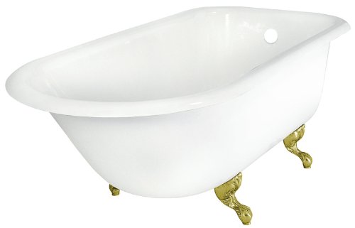 Elizabethan Classics R60BPB0HOLE Traditional White/Polished Brass