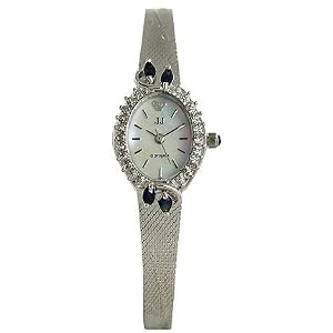 Jules Jurgensen Ladies, Diamonds, MOP dial, SS bracelet #A116WS
