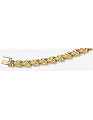 8mm 14k Stampato Bracelet 7"