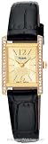 Pulsar Women's Crystal Accented Dress Black Leather Strap Watch #PEGC54