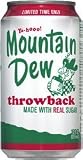 Mountain Dew Throwback, 12 oz Cans (Pack of 12 Cans)