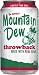 Mountain Dew Throwback, 12 oz Cans (Pack of 12 Cans)