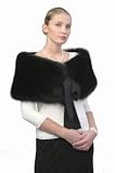 Black Fox Capelet - Silk Bow