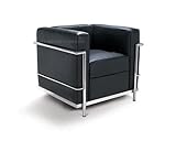 Le Corbusier Petit Chair LC2 - Black (Single Seat)
