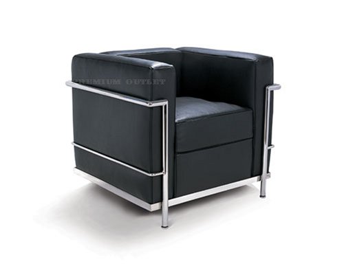 Le Corbusier Petit Chair LC2 - Black (Single Seat)