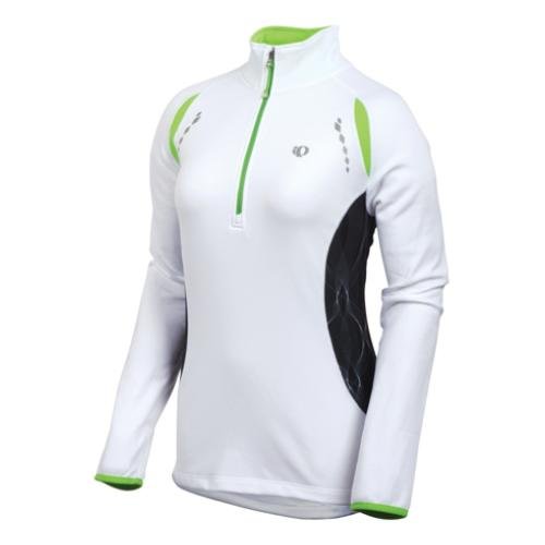 Womens Pearl Izumi Aurora Thermal Top, Color:White, SM Apparel