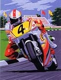  : Junior Paint By Number Set Motor Bike Racing