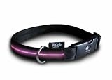 New Version: Large   Pink EL Fiber Visiglo Lighted Dog Collar