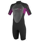 ONeill Wetsuits Youth Reactor 2mm Spring Suit, Black/Pink/Black, 8