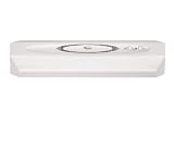 Tools & Hardware : Whirlpool RH4830XLQ 30' Under Cabinet Range Hood with 220 CFM Internal Blower and 2-Level Incandescent Light: White