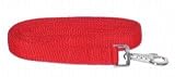 NYLON LEAD WITH SNAP RED