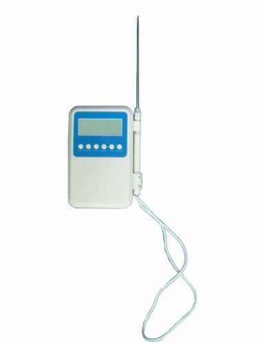 Best Cheap GSI Quality Waterproof Digital Thermometer With Large LCD Screen And Alarm, Provides Quick Measurment Temperature Readings - For Food Processing, Refrigeration, Heating, HVAC, Etc.