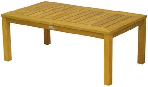 Three Birds Casual Newport 48-Inch Rectangle Coffee Table, Teak