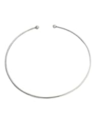 Jewelry: Sterling Silver 15" choker Necklace With Removable 6mm Bead - Avatar Sterling