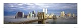 New York Brooklyn Bridge Mist - Sohm - Modern Print - 95x33cm - Art247 Poster Print