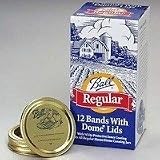 Ball Regular Dome Canning Jar Lid with Band, Box of 12 by Ball