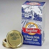 Ball Regular Dome Canning Jar Lid with Band, Box of 12 by Ball Canning Lids