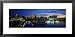 Parliament Building at Night, Vancouver Island, Victoria, British Columbia, Canada Places Framed Art Poster Print by Panoramic Images, 31x15