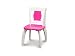 Sourcing Solutions Kids Bow-Leg Chair, Hot Pink