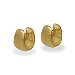 Eve's Addiction Classic Style Gold Vermeil Huggy Earrings