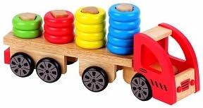 Discoveroo Wooden Sort 'n Stack Truck Ages 18 Months+ 1 ea