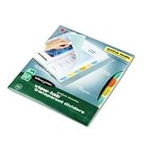 View-Tab Transparent Index Dividers, 8 X-Wide Square Tabs, Multicolor, 1 Set