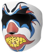 FACE MASK NEOPRENE CLOWN FACE - Zan Headgear -