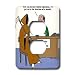 Rich Diesslins Funny Religious Light Cartoons - Death Applies for a Seminary Job - Light Switch Covers - 2 plug outlet cover