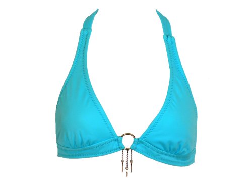 Next by Athena Halter Swimsuit Top w/Locket