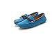 SUNROLAN Women's Polyurethane Suede Flats Slip On Loafers Driving Moccasins Soft Walk Boat Shoes