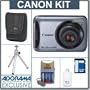 Canon Powershot A490 Digital Camera Kit, with 8GB SD Memory Card, Camera Case, Table Top Tripod, 4 AA Nickel Metal Hydride (NiMH) 2300 mAH Rechargeable with with 2-Hour AA & AAA Quick Charger, USB 2.0 SD Card Reader