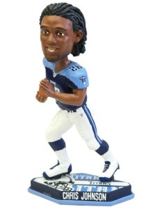 Tennessee Titans Chris Johnson Forever Collectibles Thematic Base Edition Bobble Head