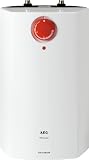 AEG 222167 Huz 5 &Ouml;KO Drop Stop offener Warmwasser Kleinspeicher 5 Liter, 2 kW, 230 V, wei&szlig;