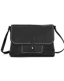 Sonia Rykiel - Sac à rabat Sonia Rykiel Zoé Micro clous Noir