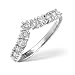 11 Stone 0.67 Ct Diamond Wishbone Ring by Saul Anthony In Platinum